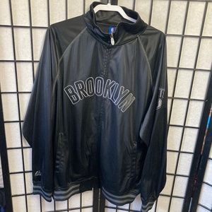 Brooklyn Nets Majestic Warm Up Jacket